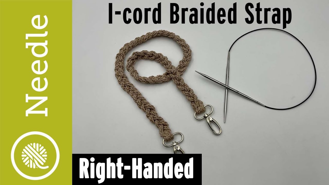 Knit i-cord Braided Handle or Strap | Right Handed (icord)