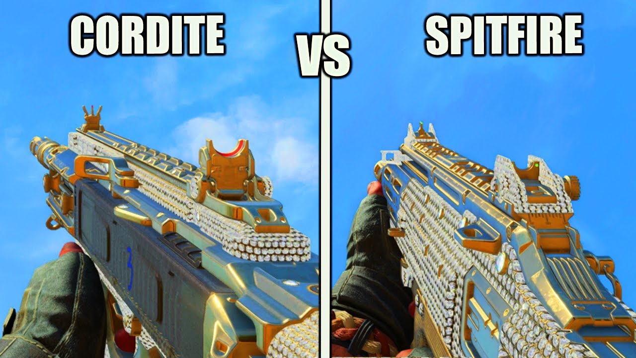 CORDITE VS SPITFIRE.. BLACK OPS 4 BEST GUNS! CORDITE STATS vs SPITFIRE STATS BEST WEAPONS IN BO4!