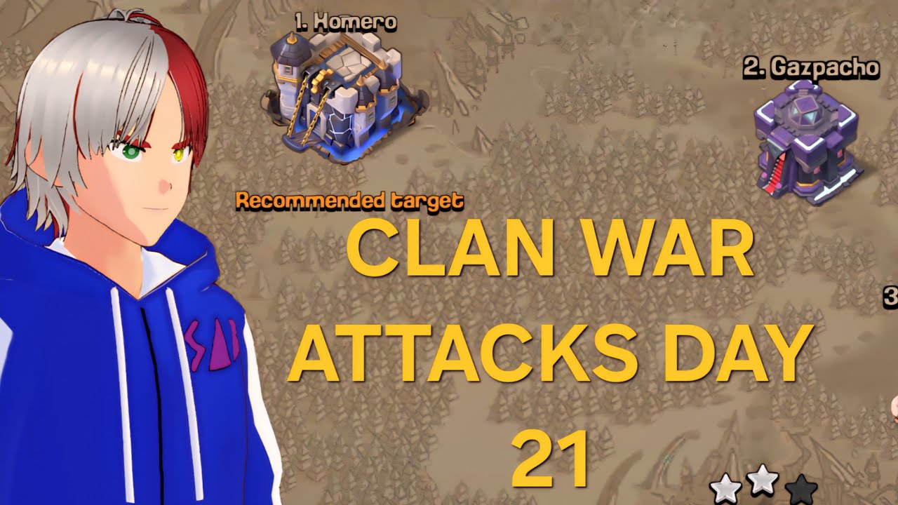 Clan War Attacks - Day 21 | Clash Of Clans