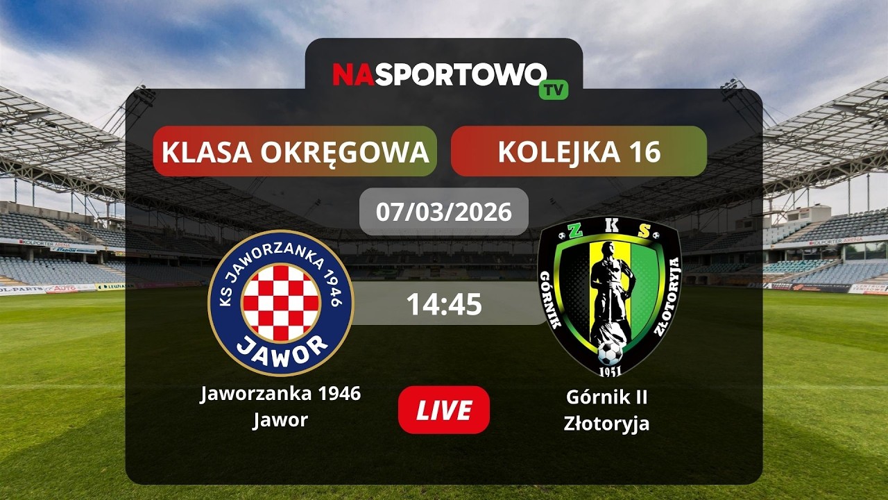 Jaworzanka 1946 Jawor - Górnik II Złotoryja 16. kolejka - Legnicka Klasa Okręgowa 2025/26