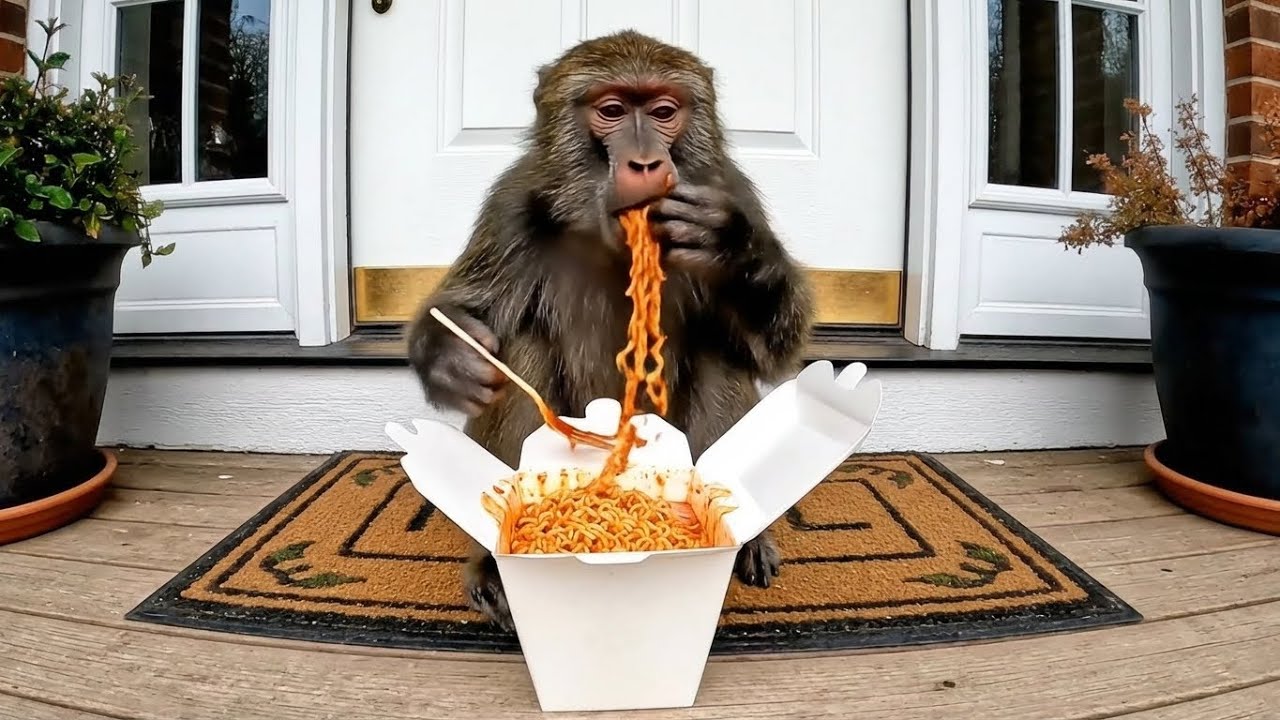 Animals Reacting to Spicy Noodles on Ring Cam | Funny CCTV Compilation