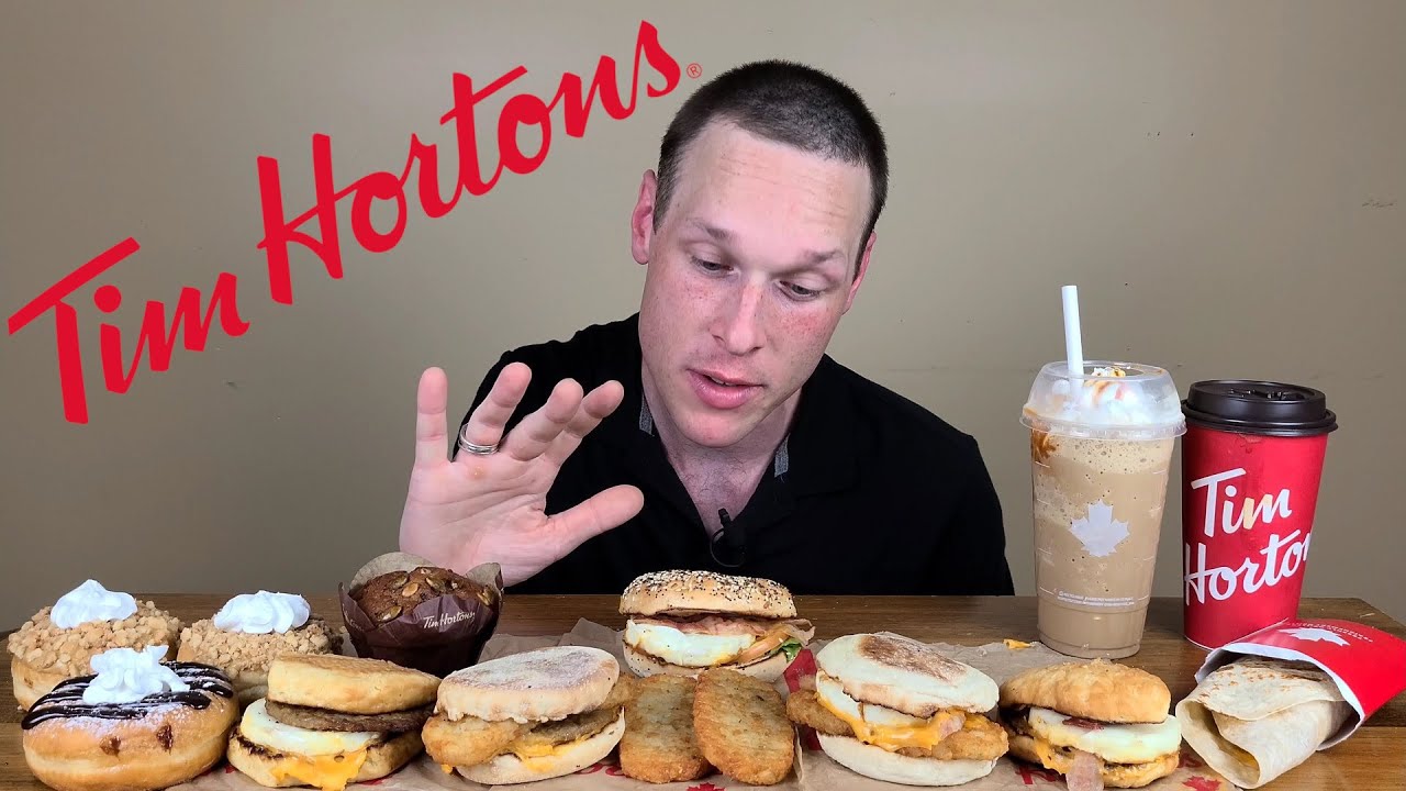 Breakfast For Dinner | Tim Hortons Mukbang
