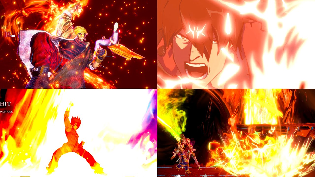 Fire Super Moves in Fighting Games Compilation Part 2