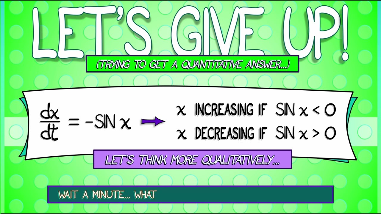 CalcGREEN 2 : Ch. 6.1 : Nonlinear ODEs, oh no