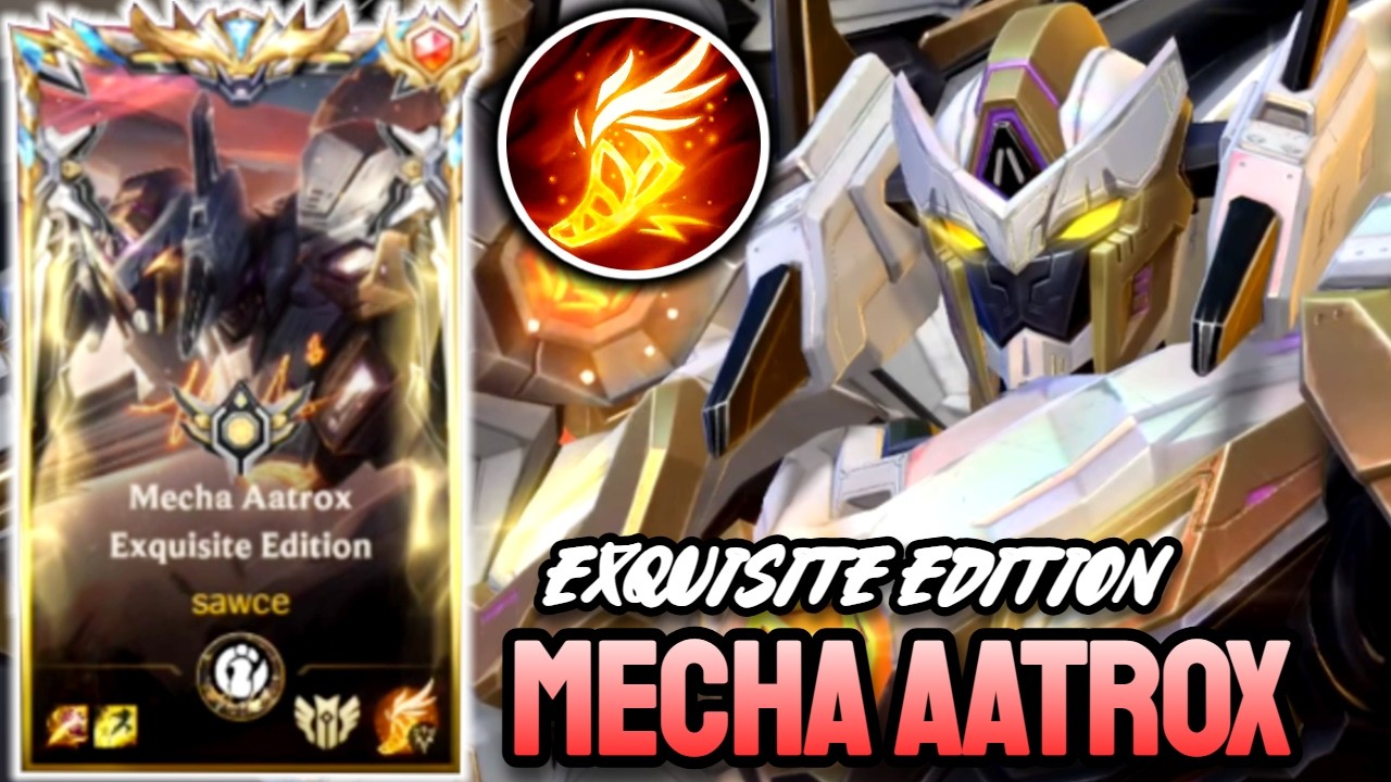 WILD RIFT MECHA AATROX EXQUISITE EDITION - TOP SERVER GAMEPLAY - SOVEREIGN RANKED