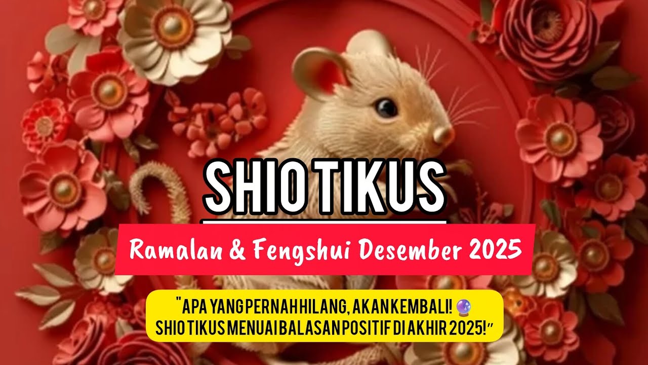 Ramalan & Fengshui Shio Tikus Desember 2025 | Apa yang Pernah Hilang, Akan Kembali!