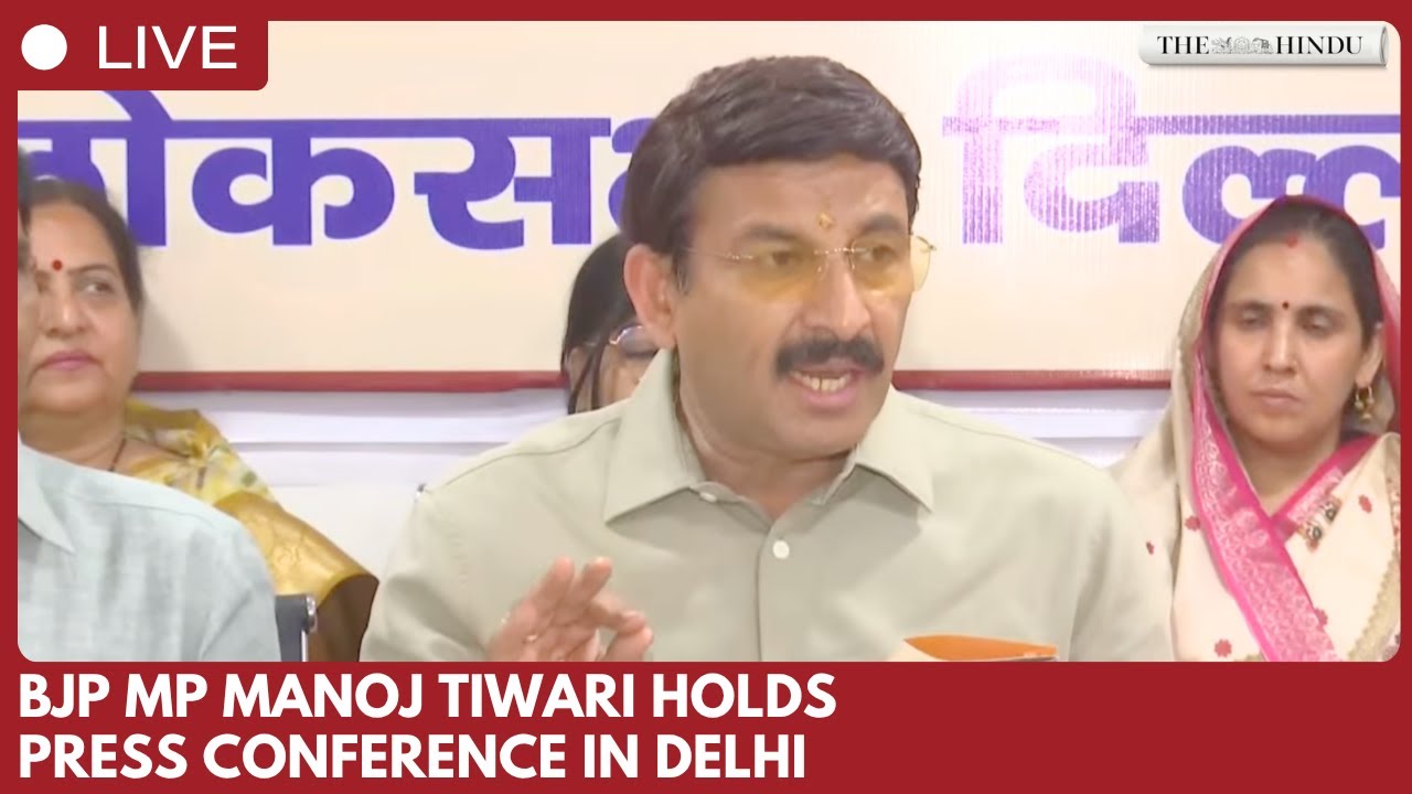 BJP MP Manoj Tiwari highlights PM Modi&rsquo;s 12 years in office at press conference in Delhi