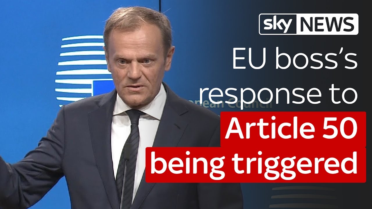 EU boss Donald Tusk on Brexit: 