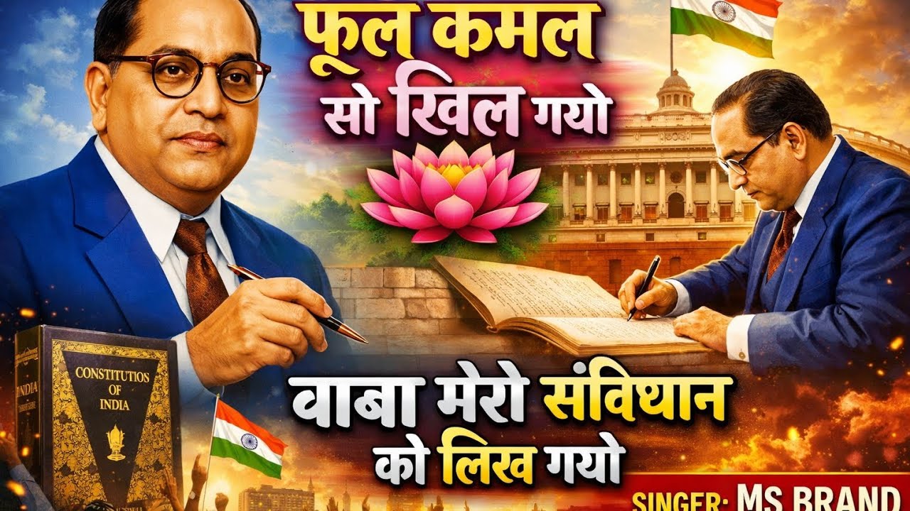 फूल कमल सो खिल गाओ/बाबा मेरो संविधान को लिख गाओ/singer ms brand/New Baba Saheb ka song 2026