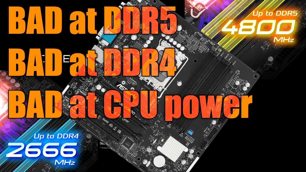 Разглагольствую о материнской плате Asrock H610M, которая ПЛОХО справляется со ВСЕМ.
