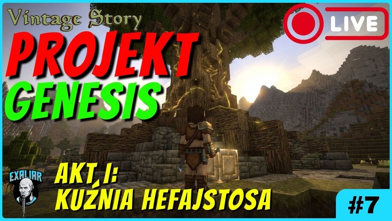 AKT I: Budowa Kuźnia Hefajstosa i Pułapki | Vintage Story - Projekt Genesis | #7 | GAMEPLAY PL LIVE
