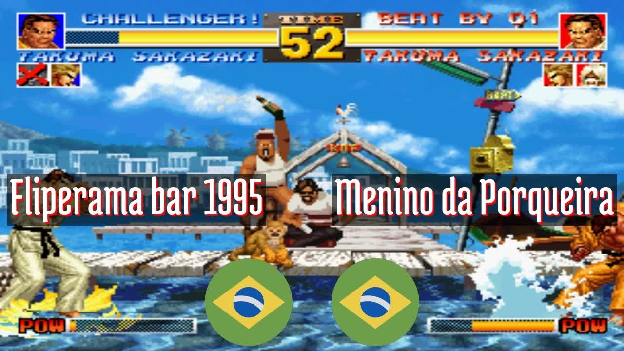 King of Fighters 95 - Fliperama bar 1995 (BR) vs Menino da Porqueira (BR) - 2021-07-23