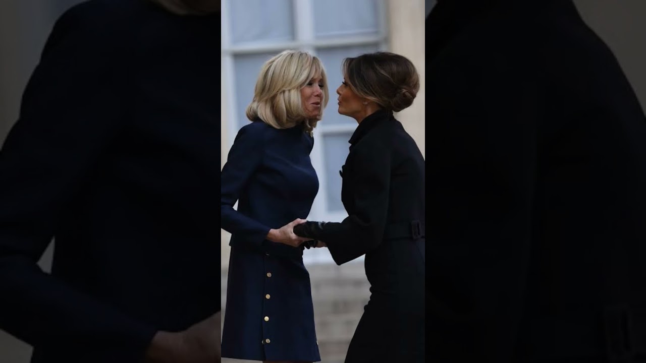 Melania Trump & Brigitte Macron&nbsp;#fashion&nbsp;#elegant&nbsp;#melaniatrump&nbsp;#brigittemacron #shortsfeed #beauty