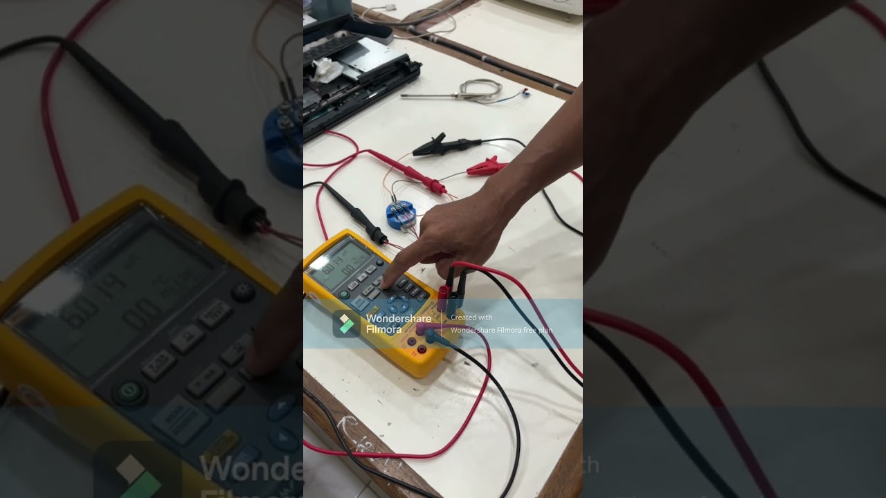 PT100 transmitter calibration with Fluke 726