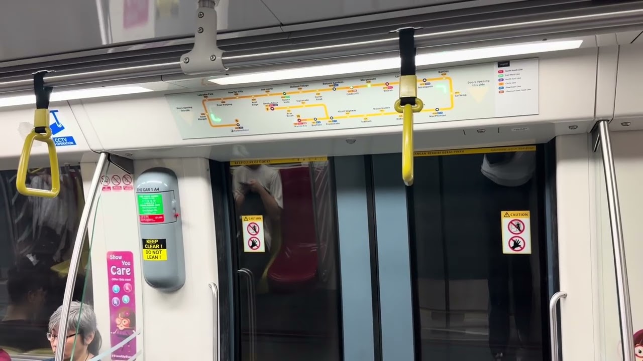 [CDC bound] SMRT Alstom Metropolis C830C (858): Serangoon to Caldecott. 