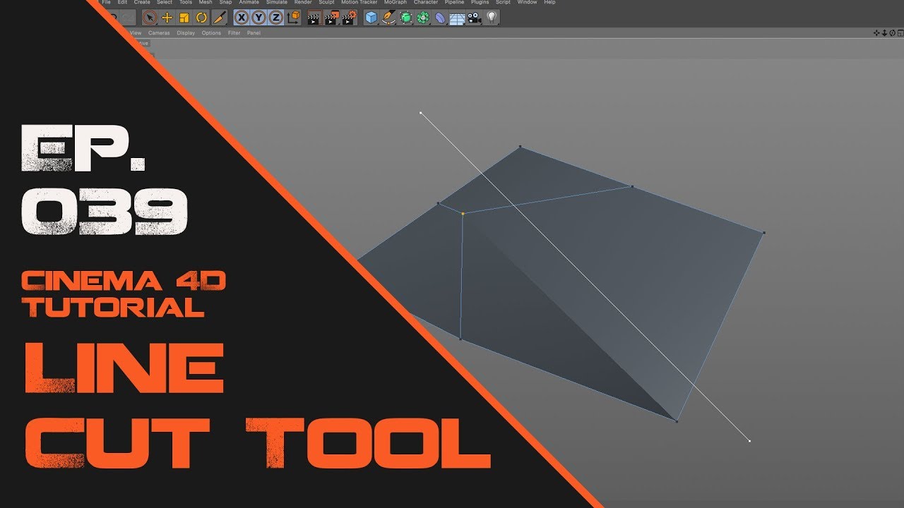 Using the Line Cut Tool in Cinema 4D