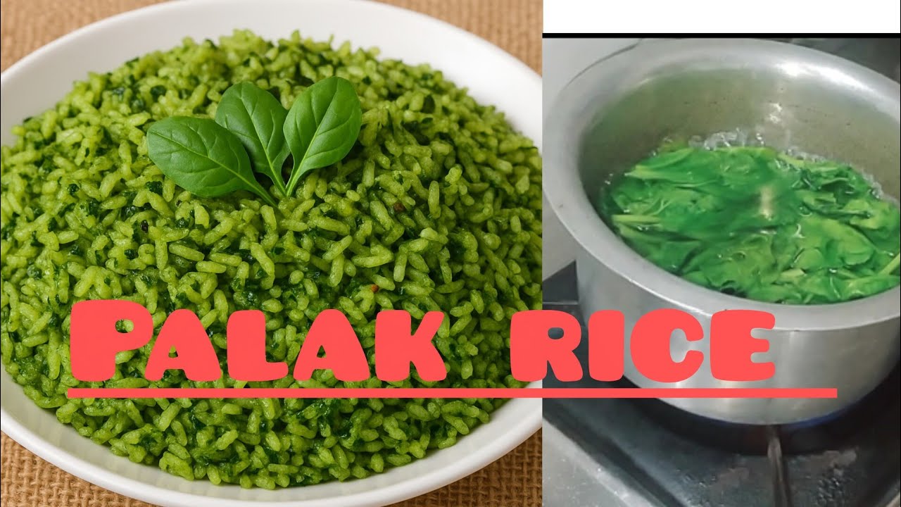 Palak rice 🍚 ಪಾಲಕ್  ಮತ್ತು ಅನ್ನವನ್ನು ಸೇರಿಸಿ ರುಚಿಕರವಾದ ಪಾಲಕ್ ರೈಸ್ ಹೇಗೆ ತಯಾರಿಸಬೇಕು ಎಂಬುದನ್ನು ನೋಡೋಣ.👉