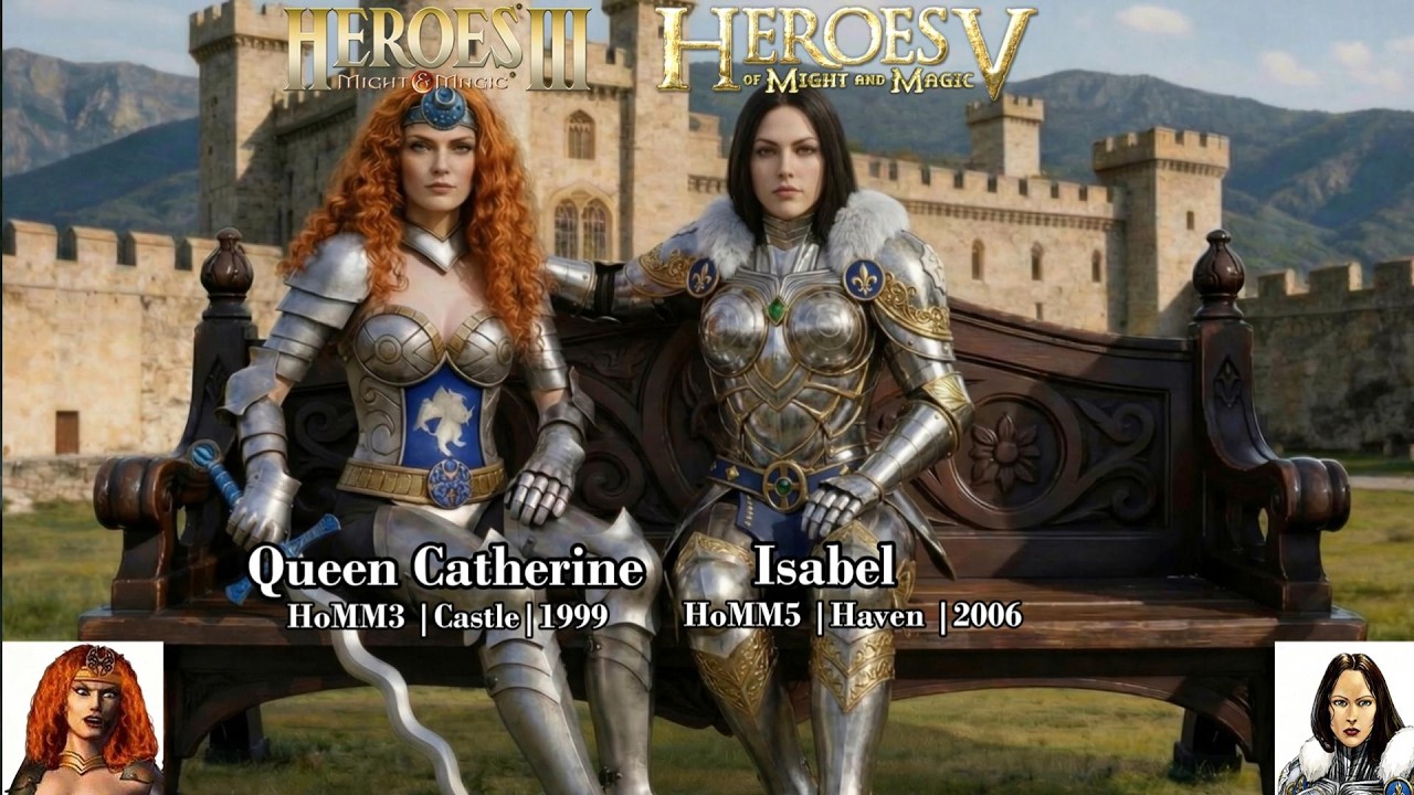 Castle (H3)vs Haven (H5) | All Heroes of HoMM : | 1999 vs 2006  #homm3  #homm5 #weaistudio