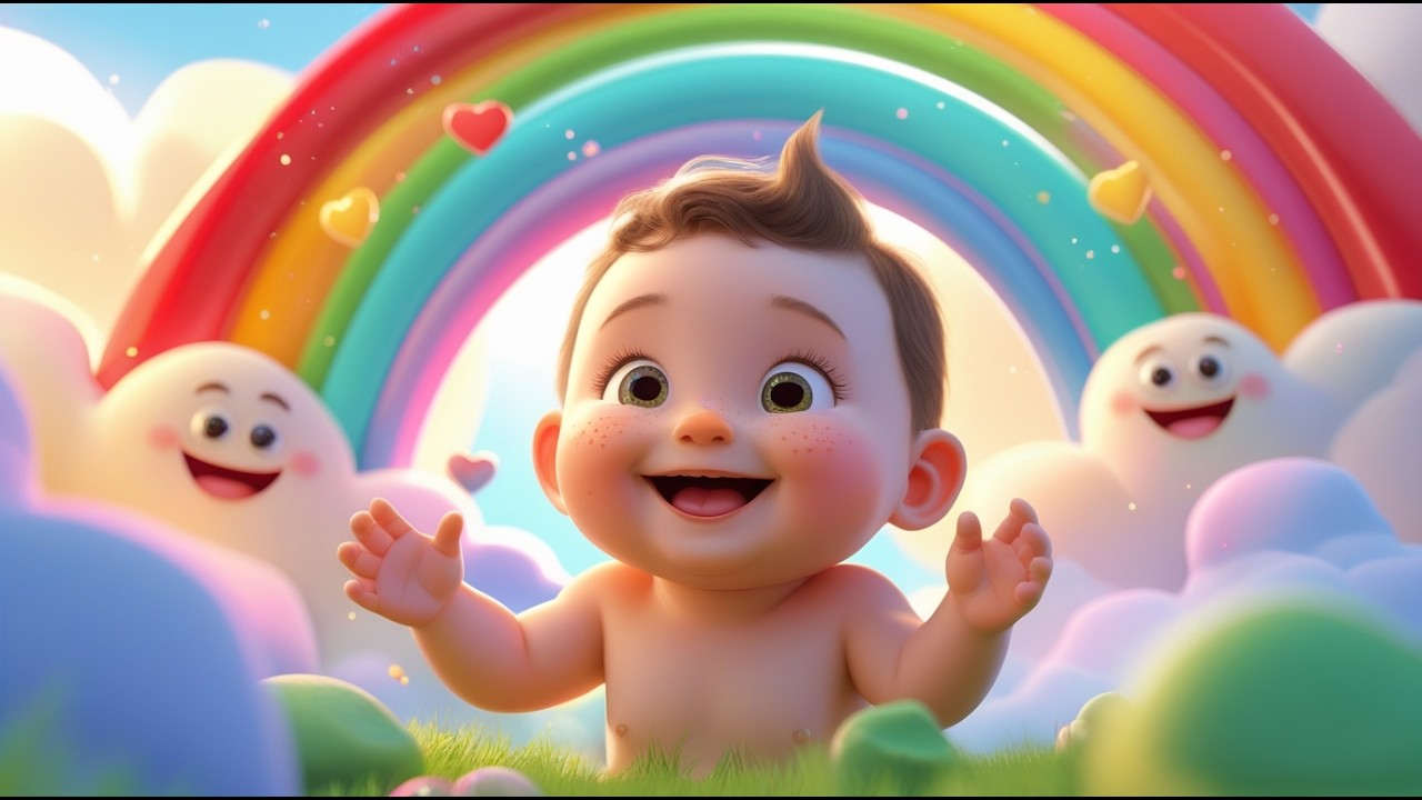 Baby’s Colorful Rainbow Journey 🌈✨ | Learn Colors & Shapes for Kids | Fun Preschool Adventure