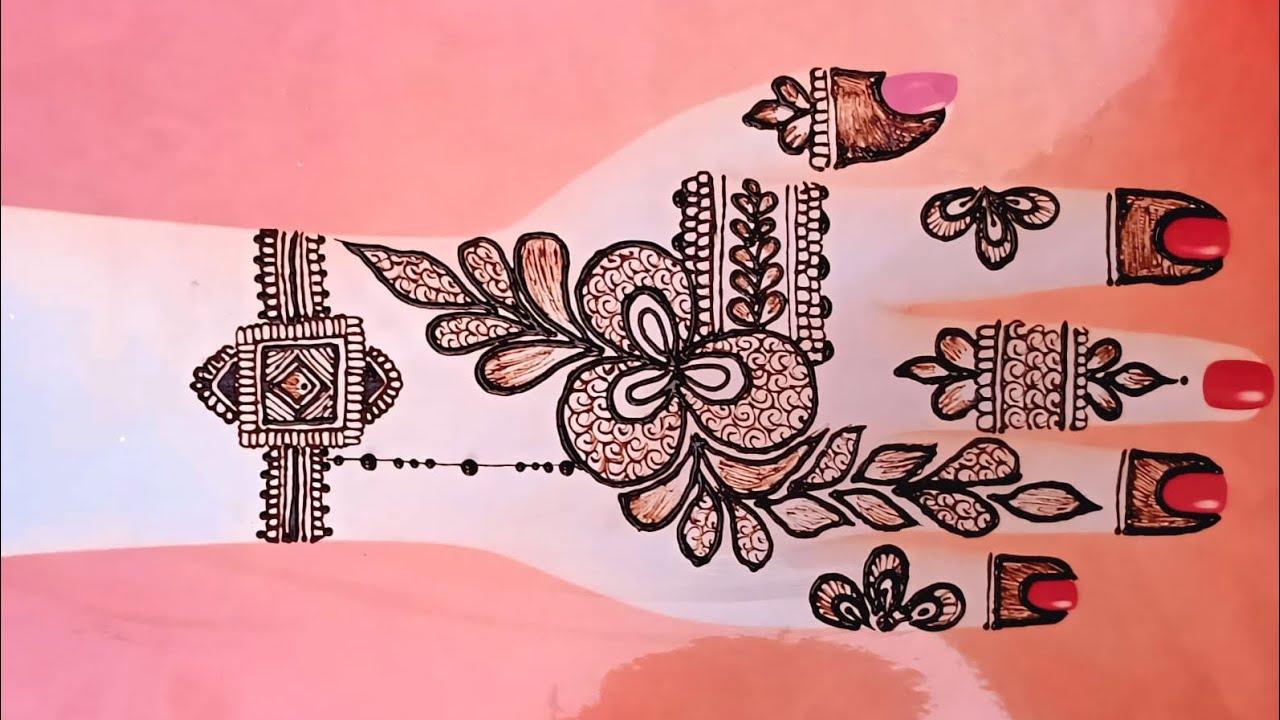 Quick & Easy Back Hand Mehndi Design 💖 | Perfect for Any Occasion। Trending mehndi video #mehndi 