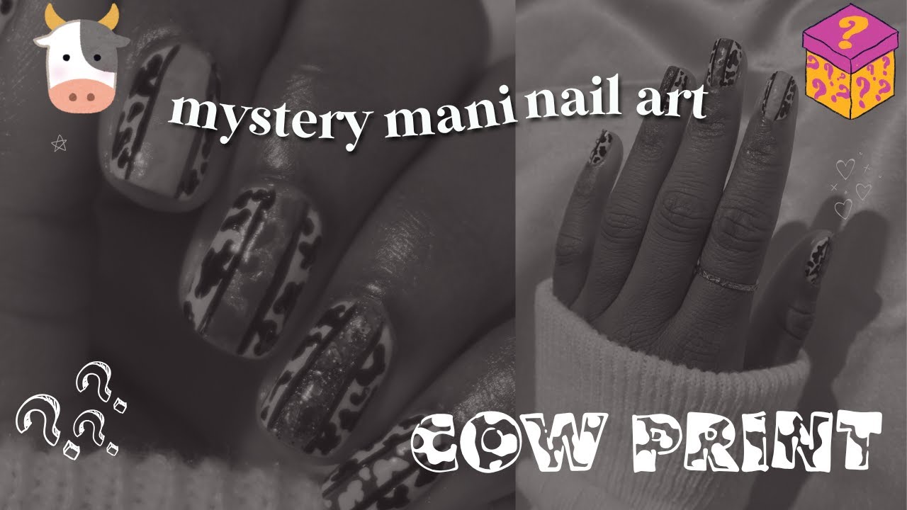 Cow Print Mystery Mani | Do My Nails with Me ✨ Nail Art Tutorial