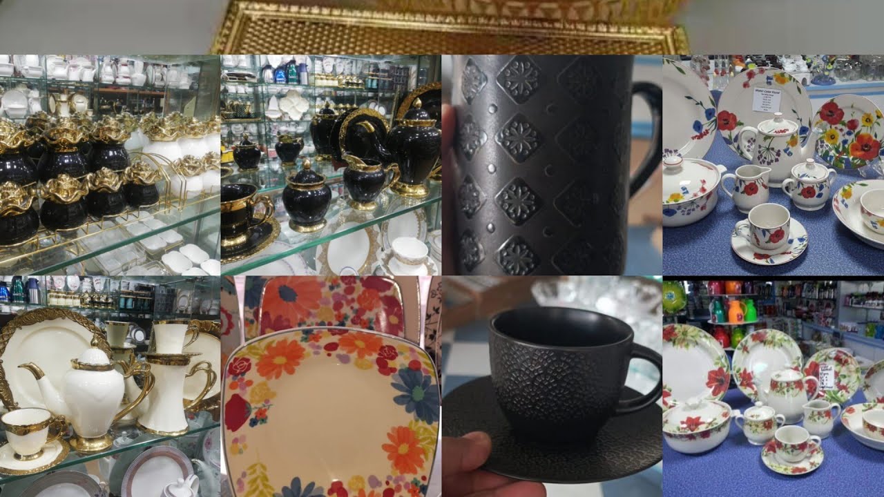 latest design imported luxury wedding crockery! kitchen crockery bridal crockery dinner set tea set