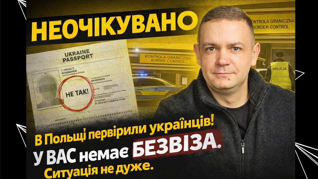 НЕОЧІКУВАНО! У вас НЕМАЄ безвіза! В Польщі перевірили українців!  Ситуація не дуже