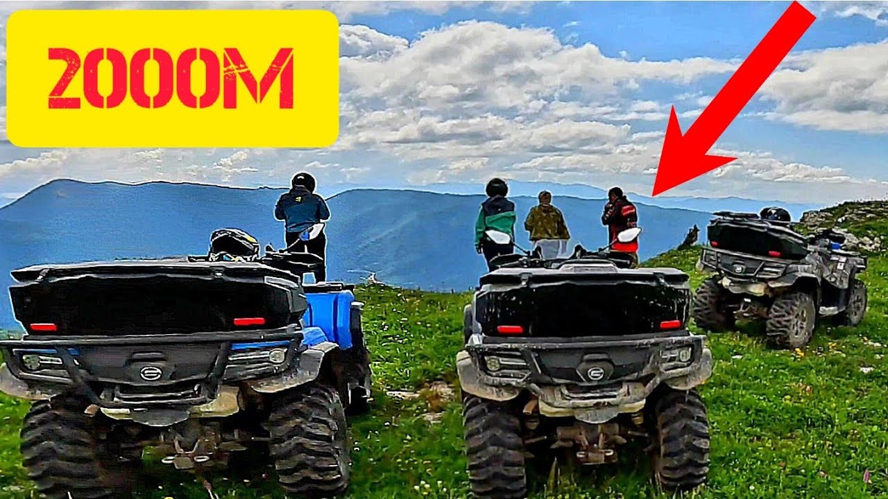 ПОДНЯЛИСЬ В ГОРУ 2000м НА КВАДРОЦИКЛАХ CF-MOTO удивительное путешествие по горам Адыгее