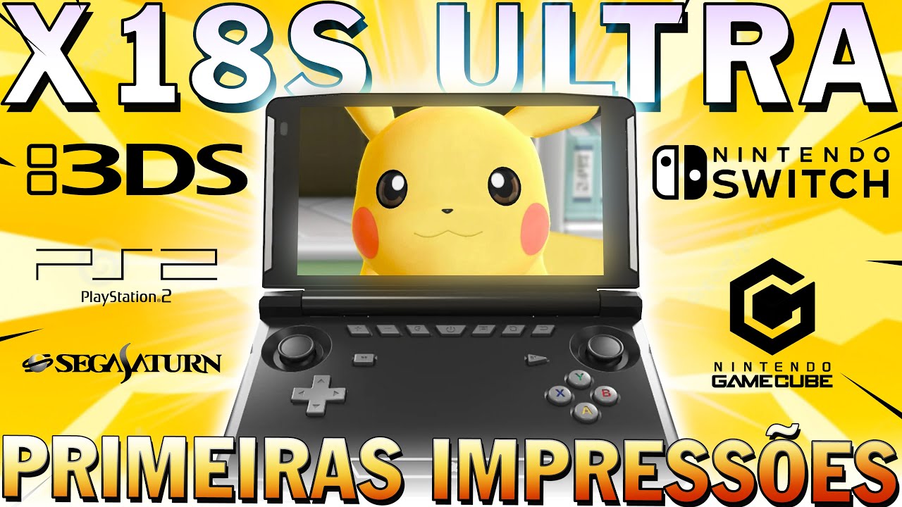 X18S BLACK rodando 3DS e PS2 ! o MAIS POTENTE e MAIS BARATO  console portátil de 2022