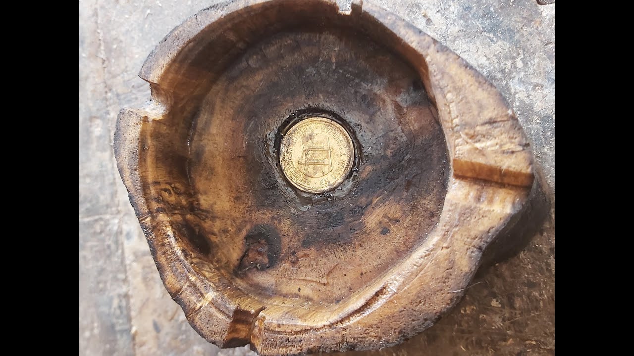 🚬☣ CENICERO DE MADERA NATURAL !!SIN TORNO!!! 🚬☣