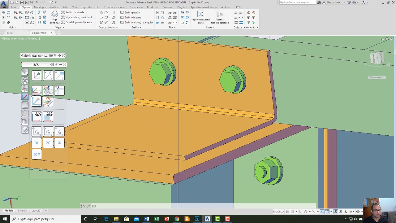 Autodesk Advance Steel - Tutorial Galpão 09