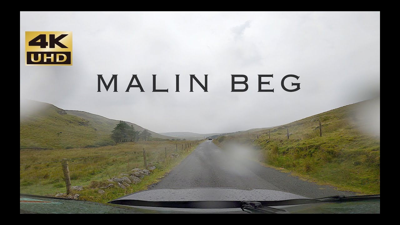 DRIVING IN THE RAIN | SILVER STRAND BEACH MALIN BEG | DONEGAL IRELAND