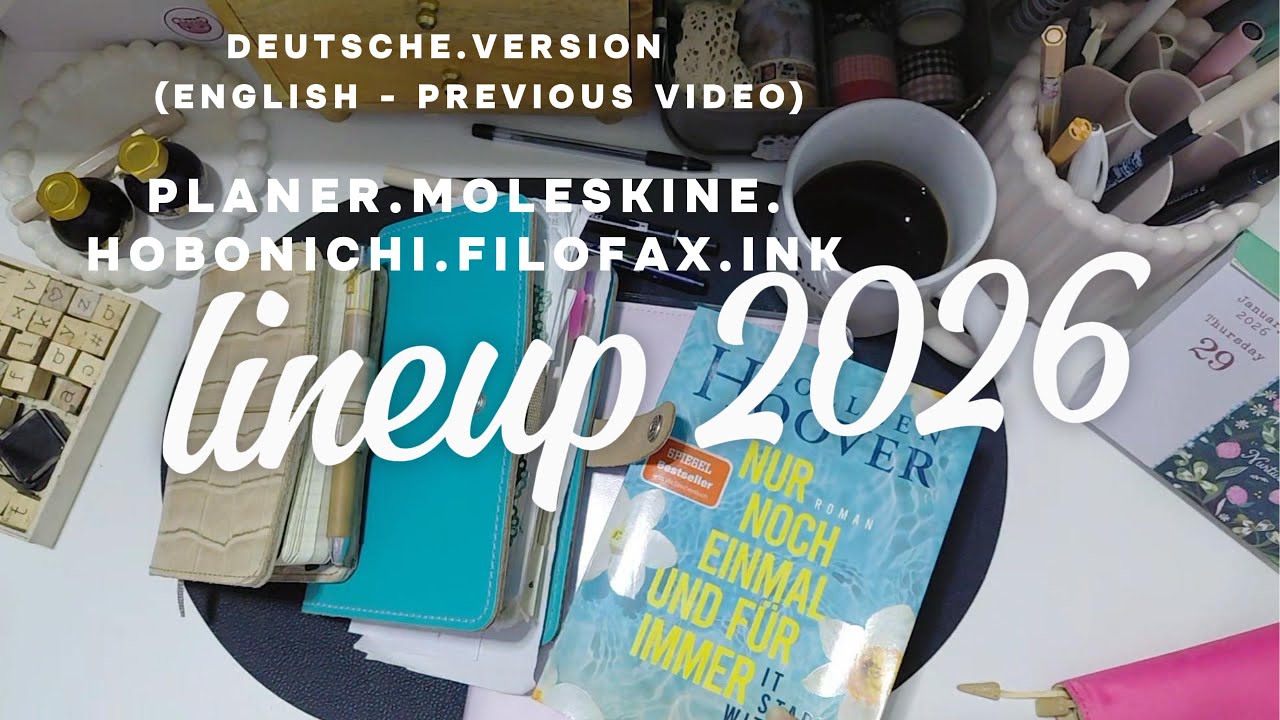 Planer Moleskine Hobonichi und Filofax - deutsch