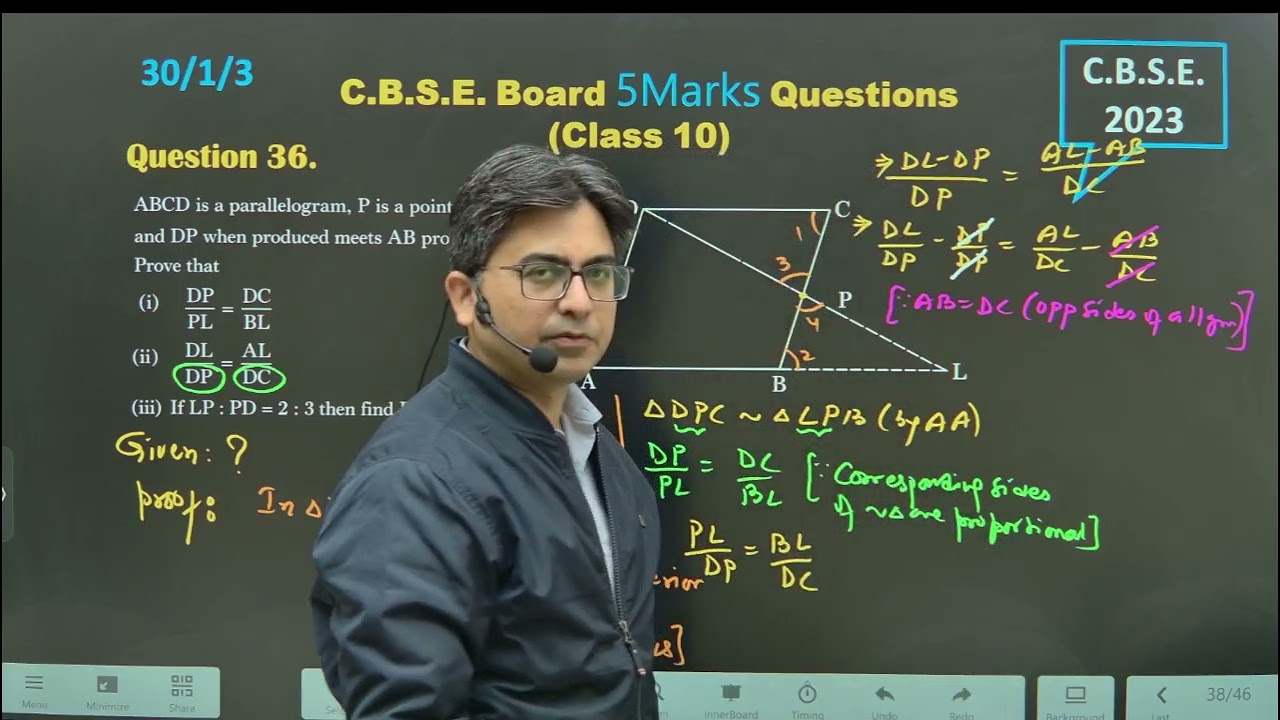 90% Students Get Stuck in Part (iii) 😮 | Similar Triangles