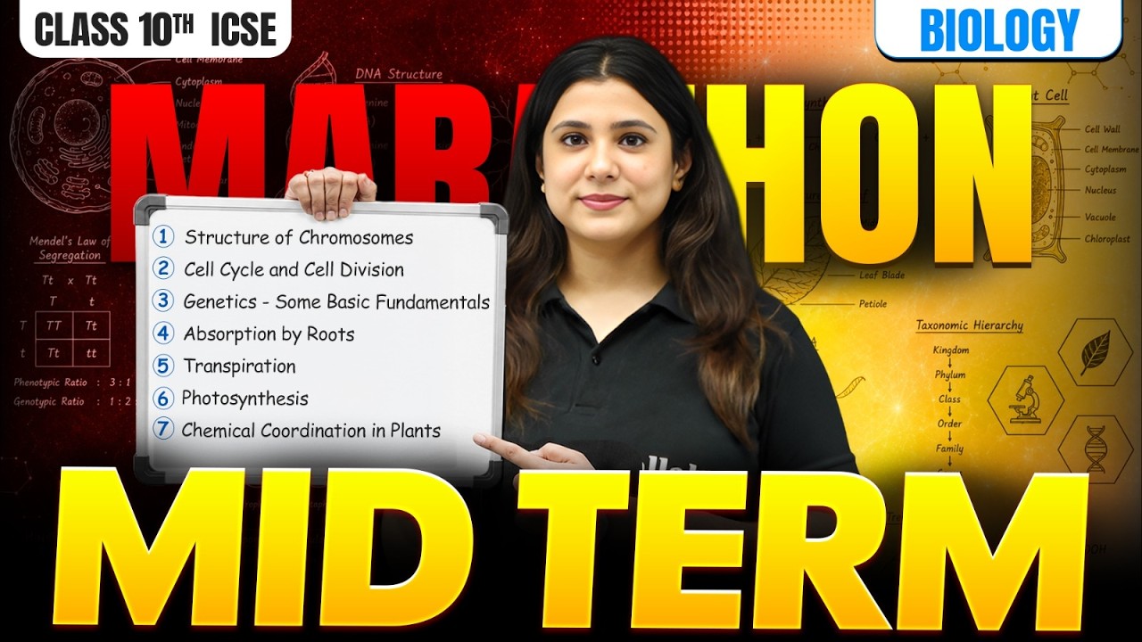 ICSE Class 10 Biology Mid-Term Marathon 🔥 | Half-Yearly Exam 2026 | Complete Biology Revision