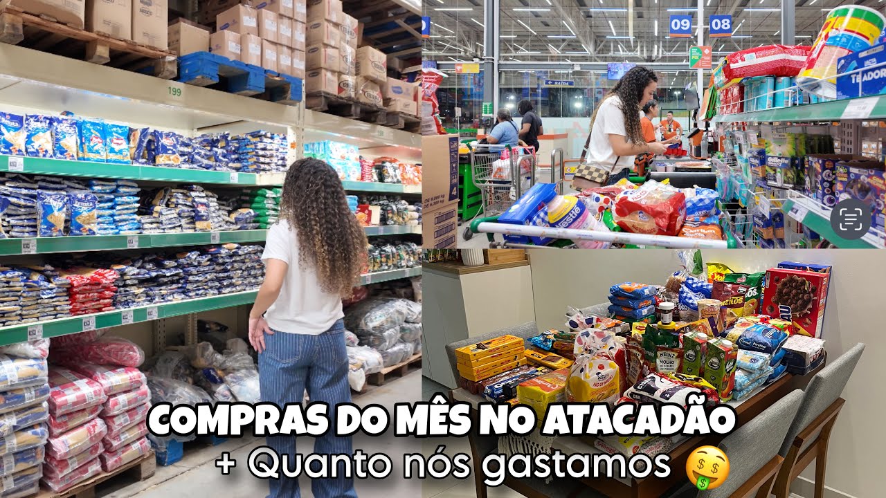 COMPRAS DO MÊS DE NOVEMBRO DO ATACADÃO + QUANTO GASTAMOS 💖