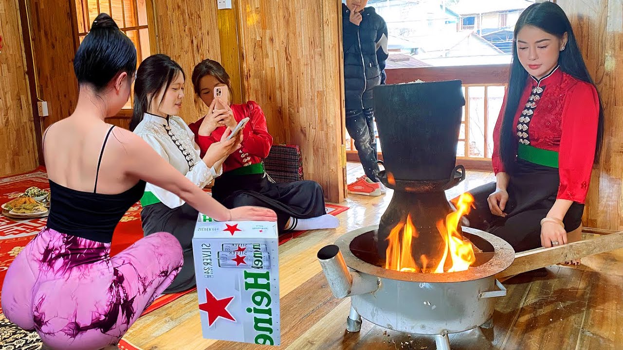 GÁI BẢN TỰ TỔ CHỨC LÊN NHÀ MỚI, BẠN BÈ TOÀN GÁI XINH