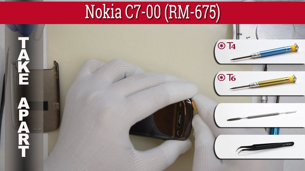 Как разобрать 📱 Nokia C7-00 (RM-675) Разборка и ремонт