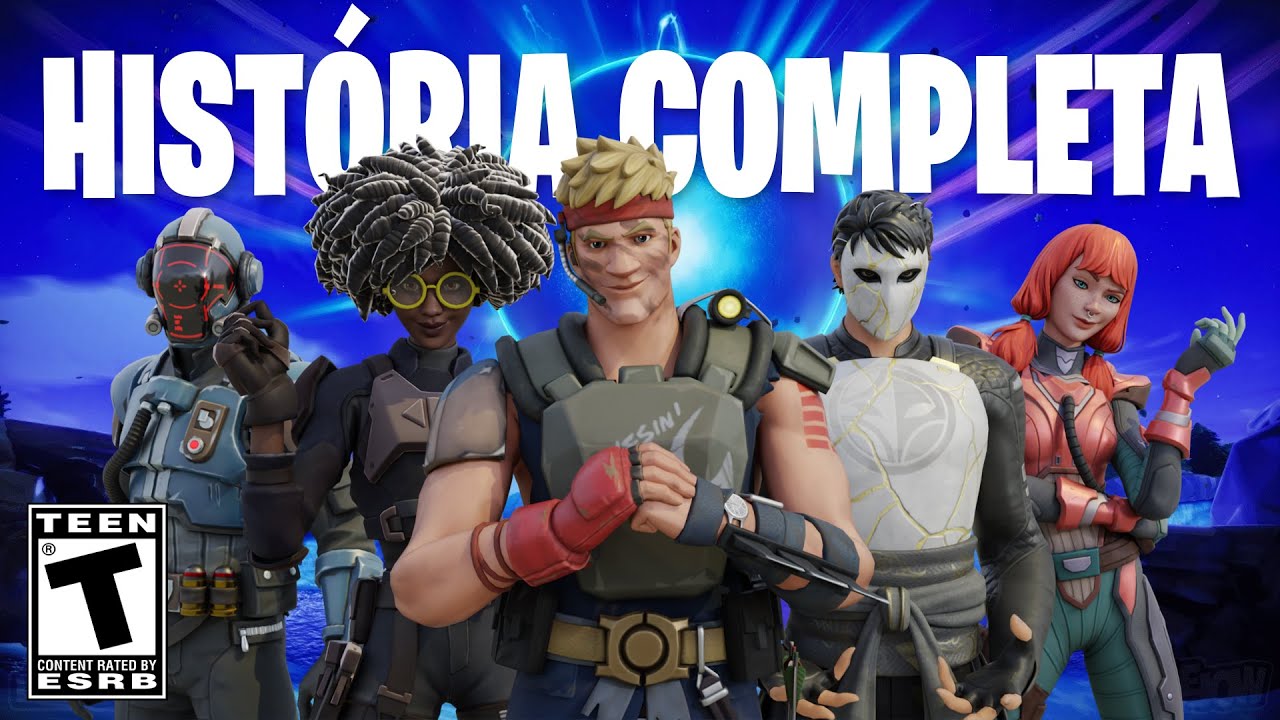 HISTÓRIA COMPLETA DE FORTNITE EM 1 HORA (Cap. 1 ao Cap 6)