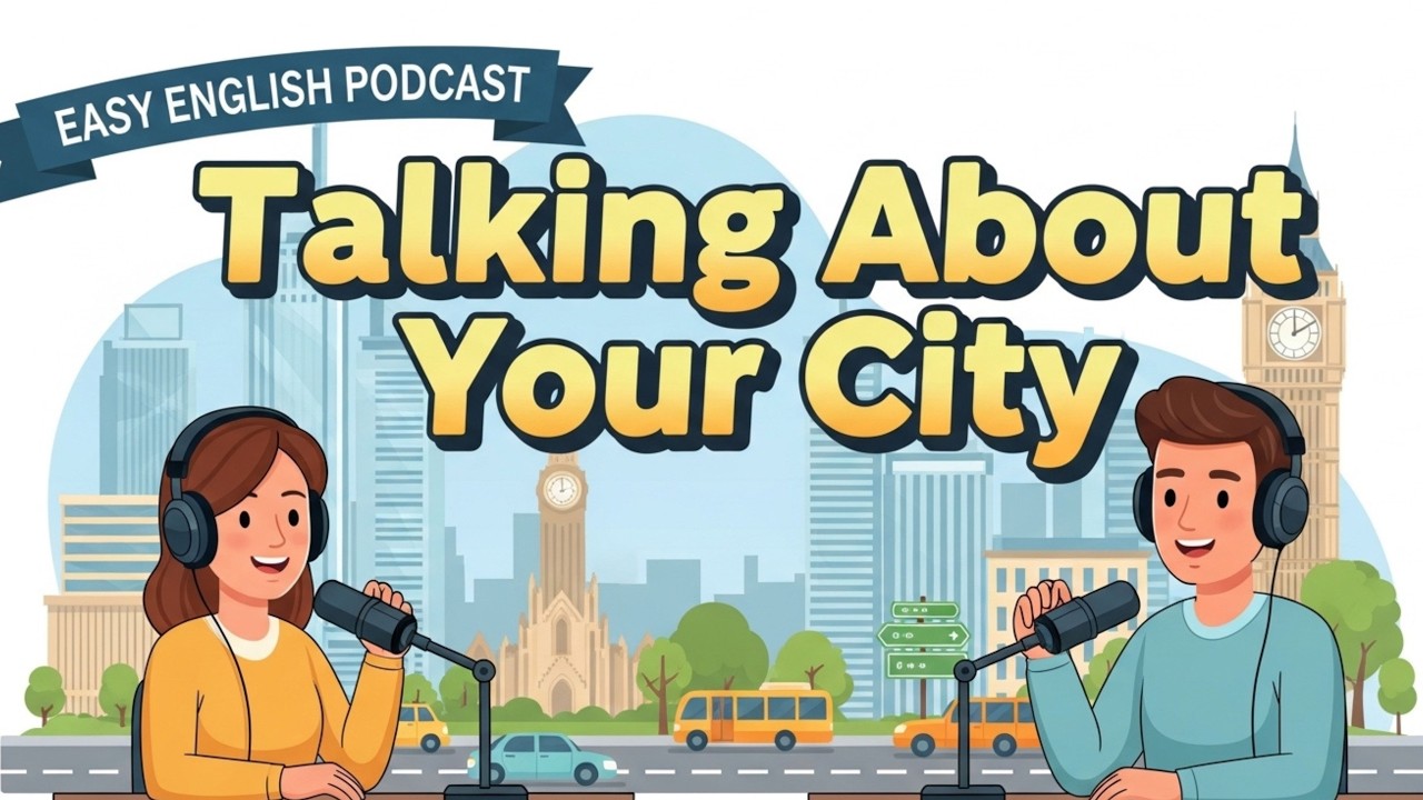 Talking About Your City in English | Easy English Conversation Practice | Talks Sarah