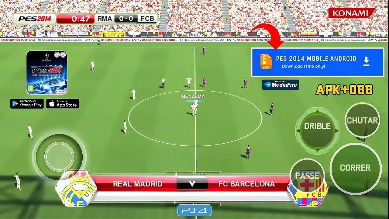 PES 2014 MOBILE MOD 2026 OFFLINE ANDROID PS4 ГРАФИКА / НОВЫЕ ТРАНСФЕРЫ И ФОРМЫ 25-26