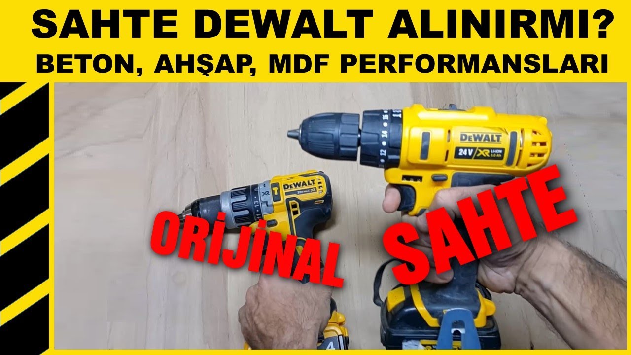 SAHTE DEWALT ALINIR MI? #reklam BETON, AHŞAP, MDF PERFORMANSI ? 4/3
