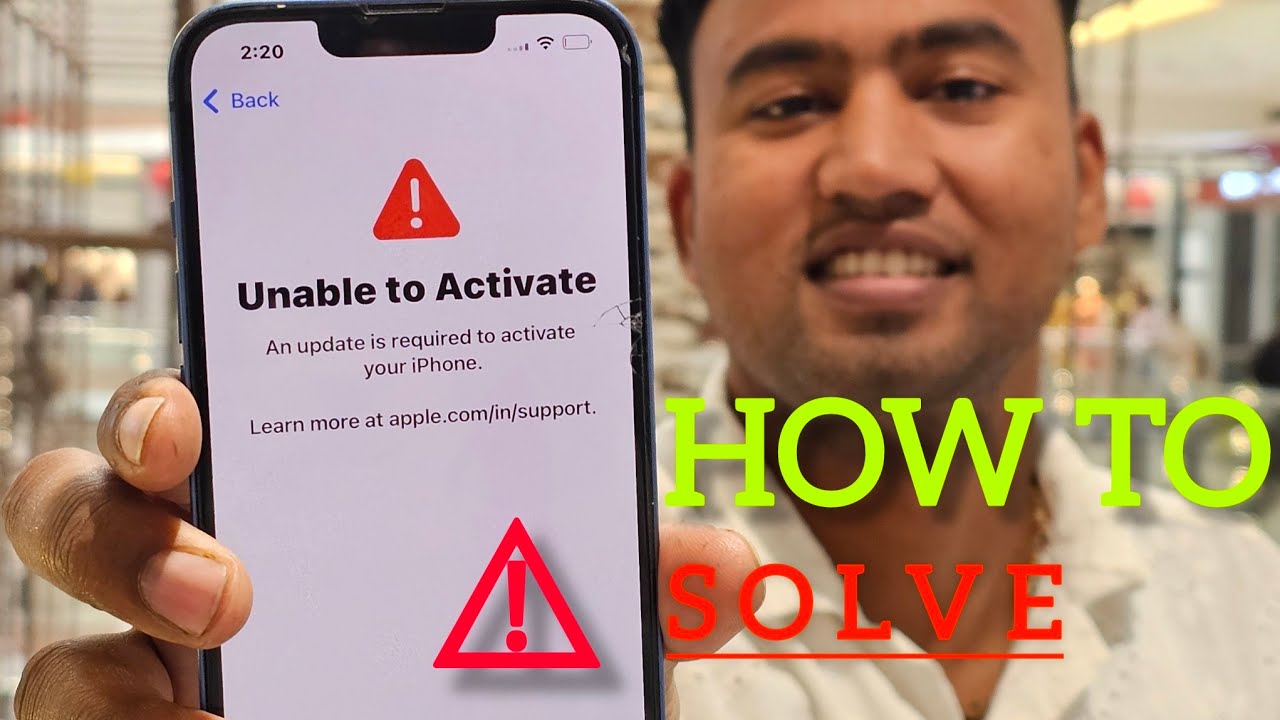Unable to Activate iphone problem || iphone not activate problem