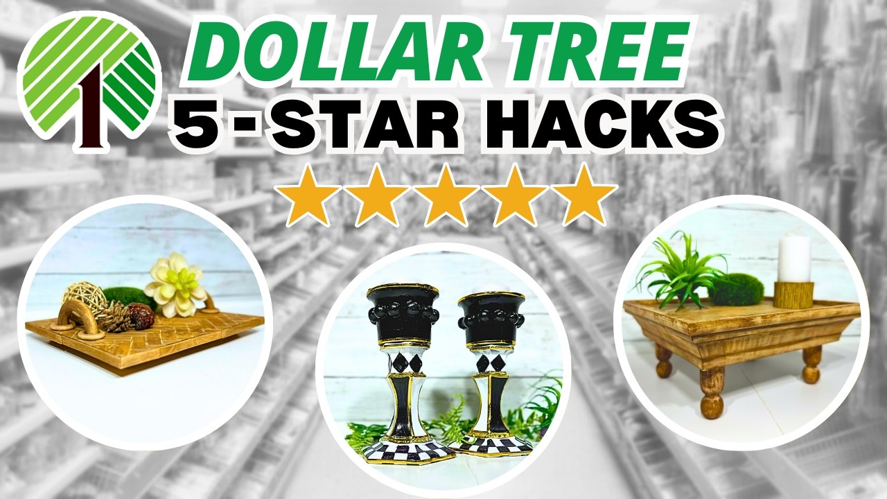 🤩DOLLAR TREE Home Decor - Get That 5-Star Designer Look💎 on a Budget!💰