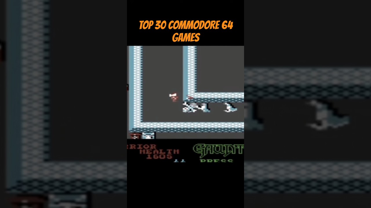 Gauntlet - Top 30 C64 games #gaming #retrogaming #commodore #vintagegames #nostalgia