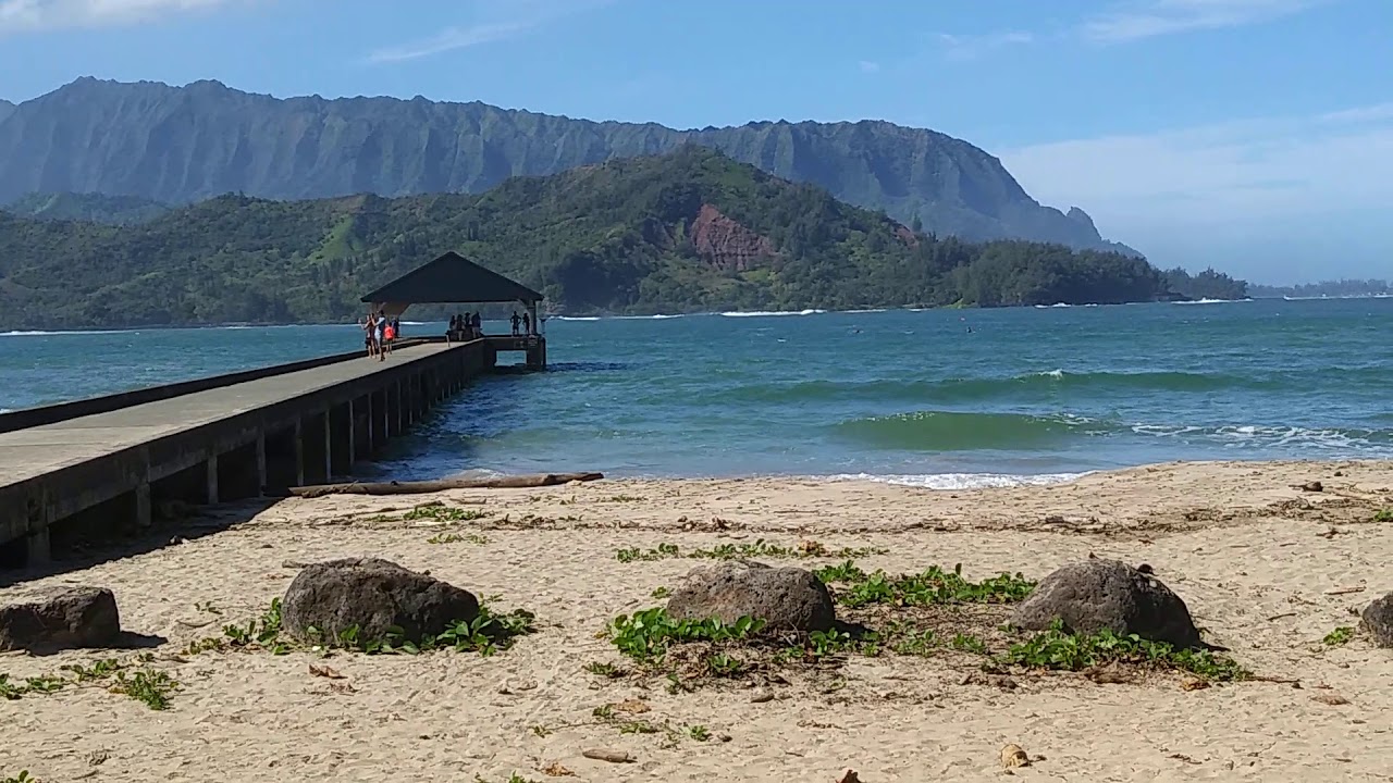 Black Pot Beach in Hanalei , Kauai.