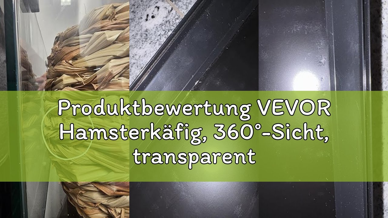 Produktbewertung VEVOR Hamsterkäfig, 360°-Sicht, transparenter Hamsterlebensraum, Kleintierkäfig, 96