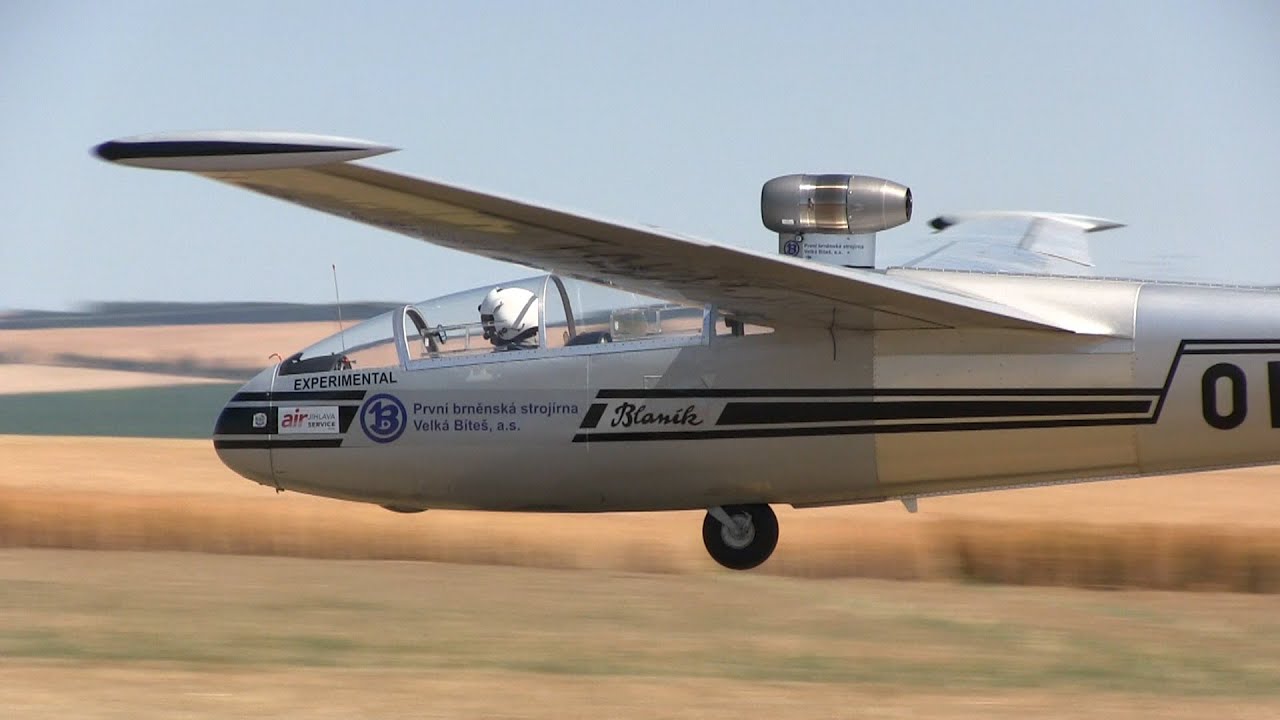 L-13 TJ Blaník, Turbine Assisted Glider - Jets Over Czech 2015
