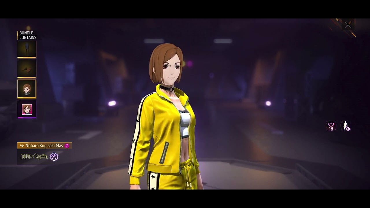 FREE FIRE X JUJUTSU KAISEN ALL ITEMS#freefire 