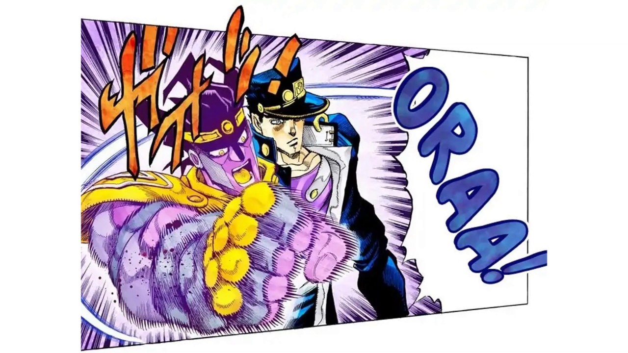 Jotaro vs. DIO but manga version